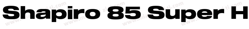 Shapiro 85 Super Hea字体转换